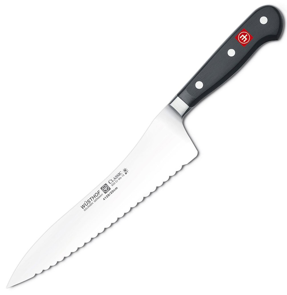 Кухонные ножи 20 см. Wusthof ножи. Wusthof Classic. Нож пила кухонный.